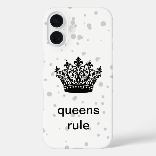 Königinnen regieren die Krone  Case-Mate iPhone Hülle (Rückseite)