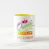 Königinnen sind geborener im Dezember Geburtstag.