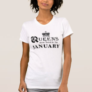 Königinnen sind geborenes im Januar Shirt
