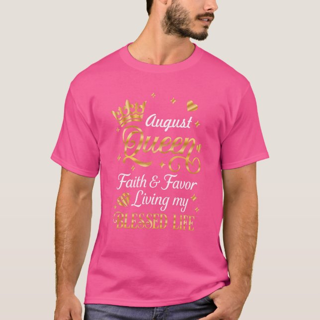 Königinnen sind im August Geboren oder Leo Virgo G T-Shirt (Vorderseite)