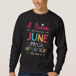 Königinnen sind im Juni 1982 zum 40. Geburtstag fü Sweatshirt