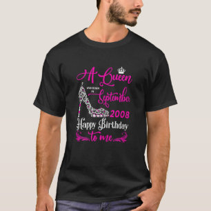 Königinnen sind im September 2008 14. Geburtstag G T-Shirt