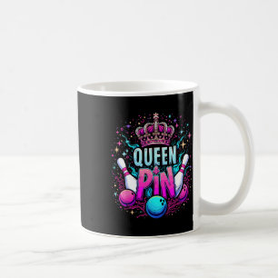 Königinnennadel-Shirt-Bowler-Bowlingliga für Bowli Kaffeetasse