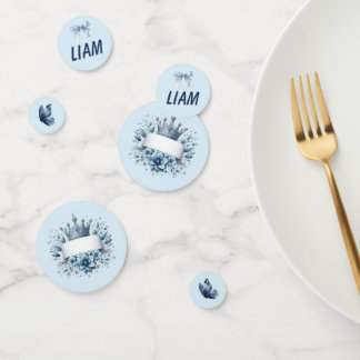 Königlich Blau Prinz Liam Baby Shower Tischkonfett Konfetti