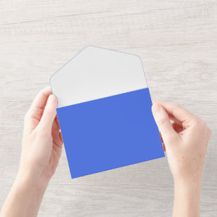 Königlich Blau-weiße gefaltete Einladung – Anpassb