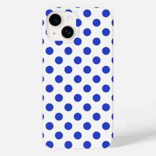 Königlich blaue Polka-Punkte Case-Mate iPhone 14 Hülle