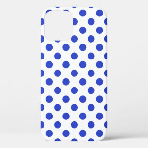 Königlich blaue Polka-Punkte Case-Mate iPhone Hülle