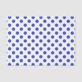 Königlich blaue Polka-Punkte Seidenpapier