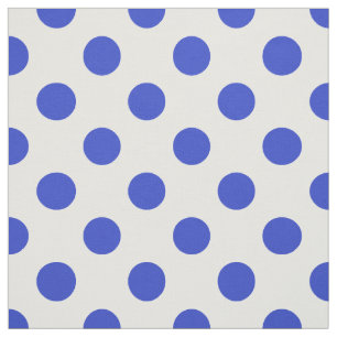 Königlich blaue Polka-Punkte Stoff