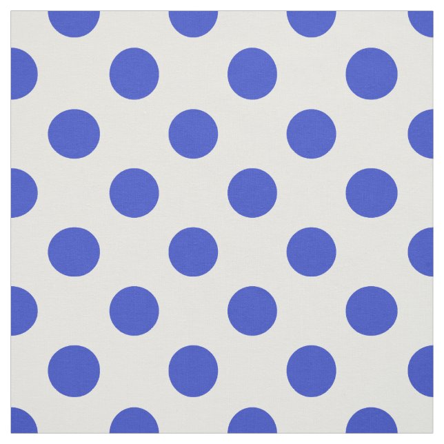 Königlich blaue Polka-Punkte Stoff (Muster)