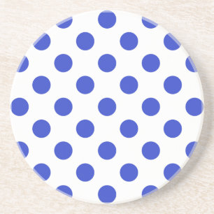 Königlich blaue Polka-Punkte Untersetzer