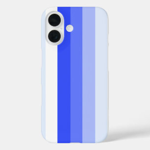 Königlich blaue Schattenstreifen iPhone 16 Hülle