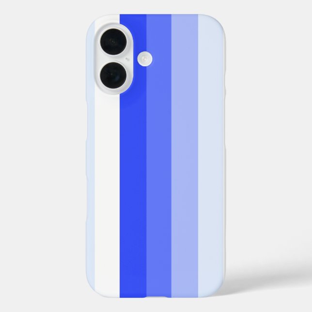 Königlich blaue Schattenstreifen Case-Mate iPhone Hülle (Rückseite)