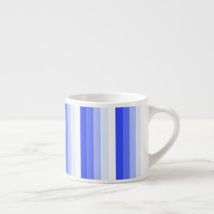 Königlich blaue Schattenstreifen Espressotasse