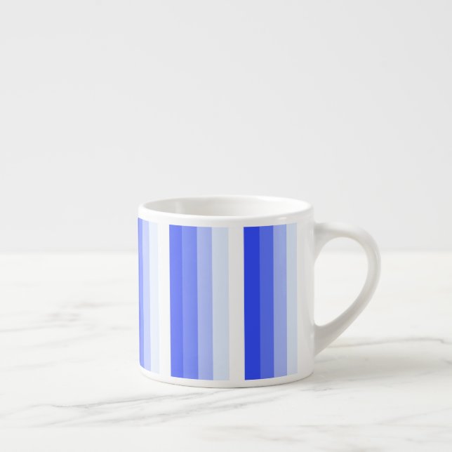 Königlich blaue Schattenstreifen Espressotasse (Rechts)