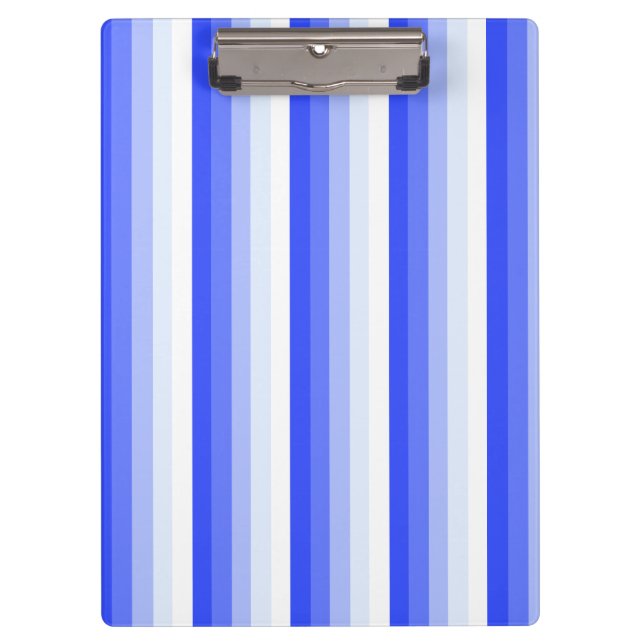 Königlich blaue Schattenstreifen Klemmbrett (Vorderseite)