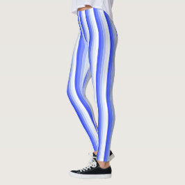 Königlich blaue Schattenstreifen Leggings