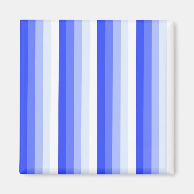 Königlich blaue Schattenstreifen Magnet (Vorne)