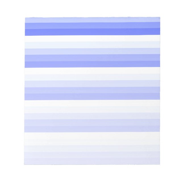 Königlich blaue Schattenstreifen Notizblock (Vorderseite)