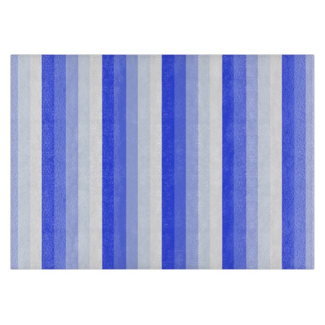 Königlich blaue Schattenstreifen Schneidebrett (Vorderseite)