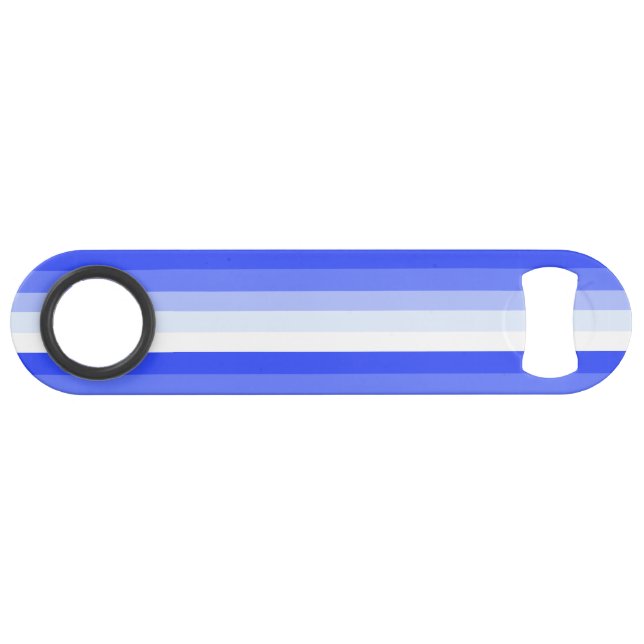 Königlich blaue Schattenstreifen Speed Flaschenöffner (Vorderseite (Horizontal))