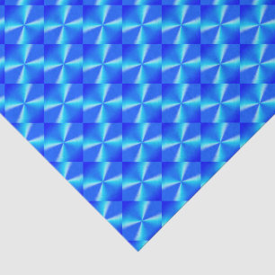 Königlich Blaues Diamantmuster Seidenpapier