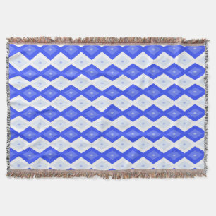 Königlich blaues Rautenmuster Decke