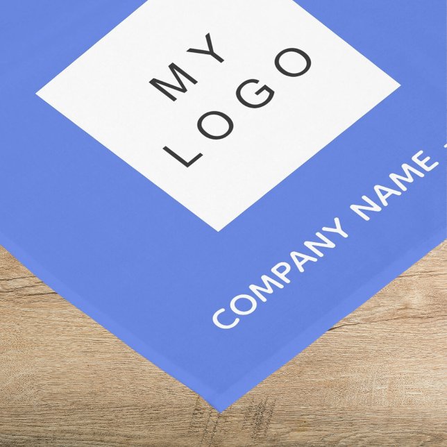 Königlich blaues Salon-Logo Kurzer Tischläufer (Von Creator hochgeladen)