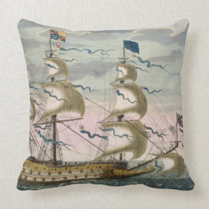 Königlich (Flaggschiff) von der englischen Flotte Kissen