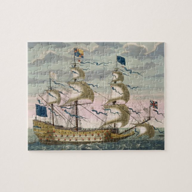 Königlich (Flaggschiff) von der englischen Flotte, Puzzle (Horizontal)