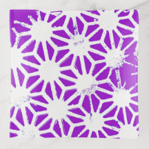 Königlich lila geometrisches Muster