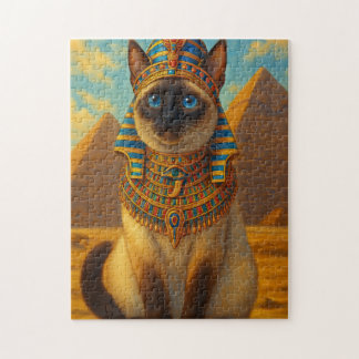 Königliche ägyptische Pharaonenkatze in der Wüste Puzzle