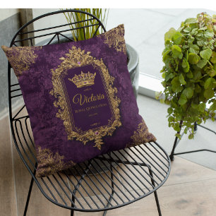 Königliche Amethyst Quinceañera, individuell Kissen