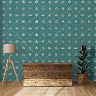 Königliche barocke Innendekoration Tapete