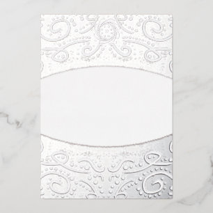 Königliche Batik-Blumen-Hochzeitseinladung Staubgr Folieneinladung