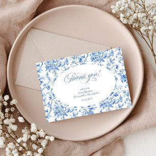Königliche Blaue Rosen Elegante Hochzeit Danke Kar