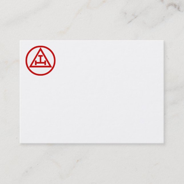 Königliche Bogen-Visitenkarte Visitenkarte (Vorderseite)