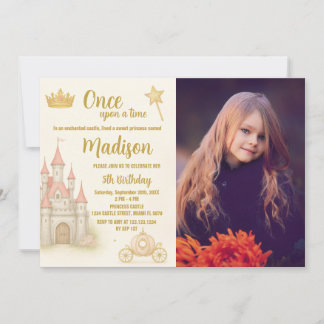 Königliche Burg Prinzessin Geburtstag Einladung