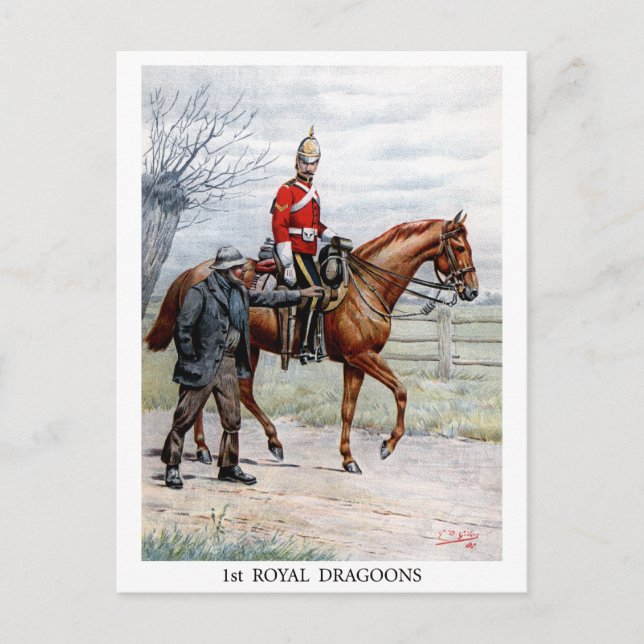 Königliche Drachen Postkarte (Vorderseite)