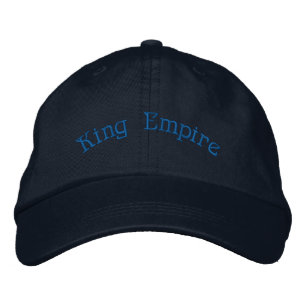 Königliche Dynastie inspirierte marineblaue elegan Bestickte Baseballkappe