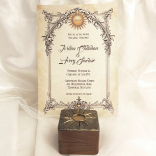 Königliche Eleganz Vintage-Barock-Hochzeitseinladu Einladung