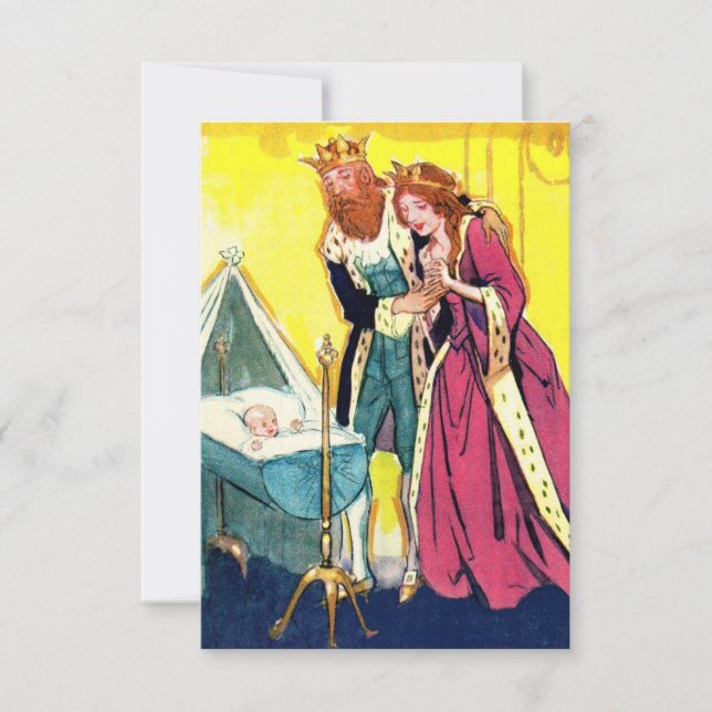 Königliche Eltern und königliche Babydusche laden  Einladung (Vorderseite)