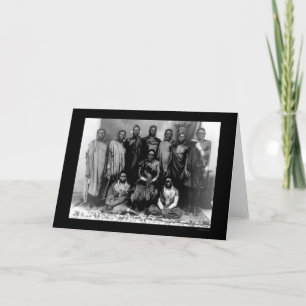 Königliche Familie in Kenia 1909 Karte