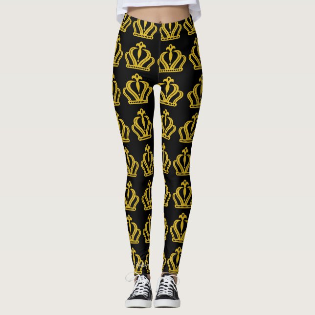 Königliche Familien-Kronen-Leggings Leggings (Vorderseite)