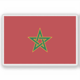 Königliche Flagge Marokkos Aufkleber