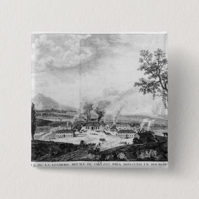 Königliche Gießerei bei Le Creusot im Jahre 1787 Button (Vorderseite)