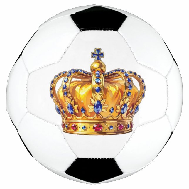 Königliche goldene Krone Fußball (Vorderseite)