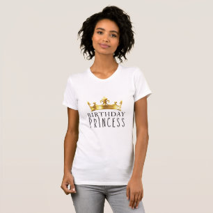 Königliche Goldene Krone Geburtstags-Prinzessinnen T-Shirt