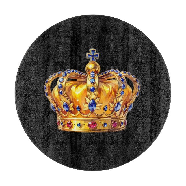Königliche goldene Krone Schneidebrett (Vorderseite)
