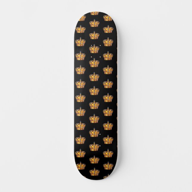 Königliche goldene Krone Skateboard (Vorderseite)